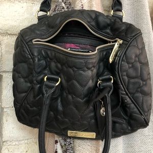 Betsey Johnson Black Quilted Bag